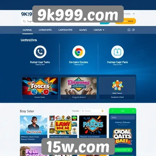 Interface do usuário no site 9k999.com é intuitiva